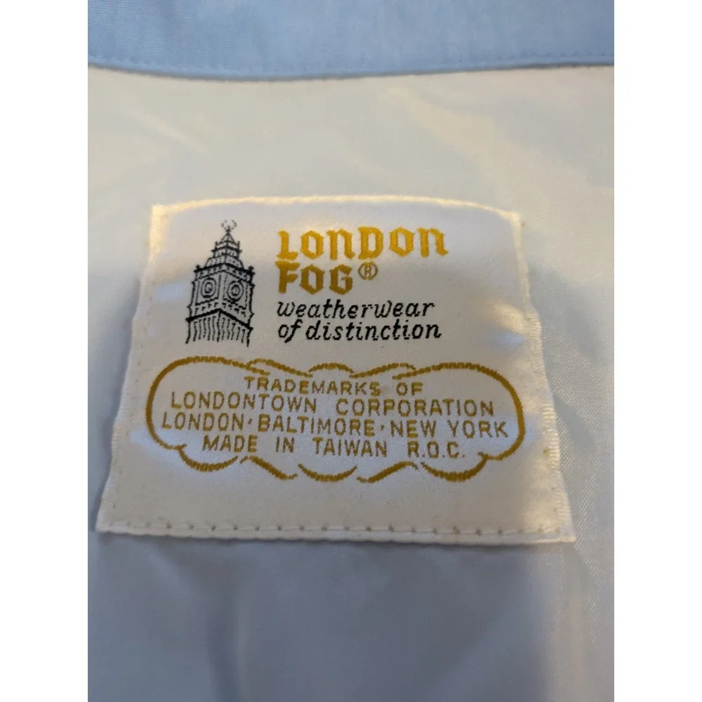 LONDON FOG MEN'S OUTDOORS ZIPPERED BLUE JACKET 40R